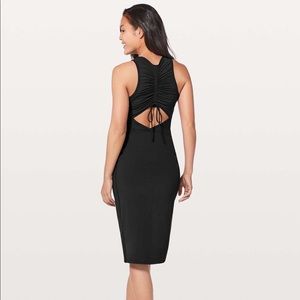 lululemon Rather Be Gathered Dress - Black, Size 6